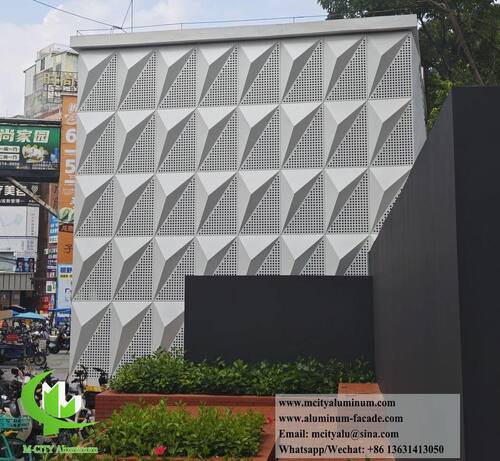 Neueste Unternehmenslösungen zu Innovatives 3D-Architektur-Aluminium-Fassadenverkleidungssystem