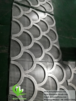 Perforierbares Metallblech Aluminium-Bildpulver, beschichtet für Außenwandplatten