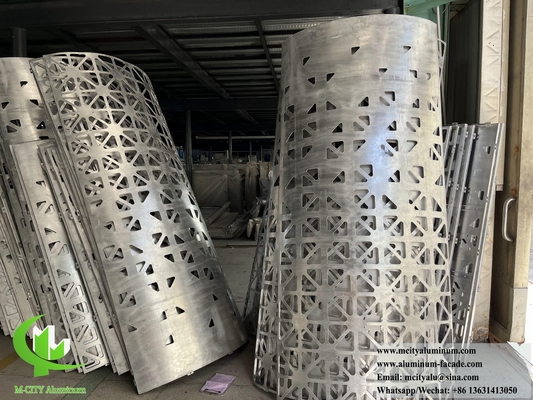 CNC-Perforations-Metallverkleidungsplatte für Spalte mit Lasergeschnittenem Muster