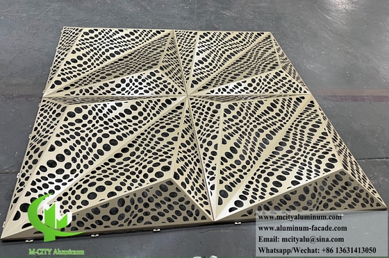 3D-Fassadendesign Metallblech Aluminiumbeschichtung Perforationsblech