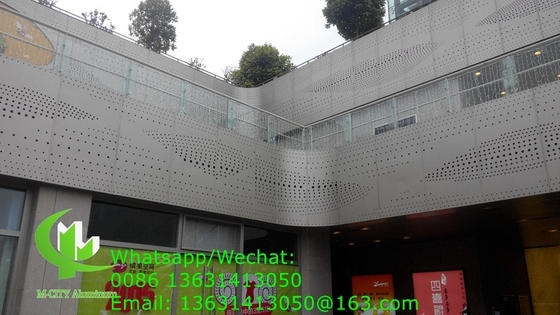 Metallperforierter Aluminium-Schnitt-Hohlbildschirm für Fassaden