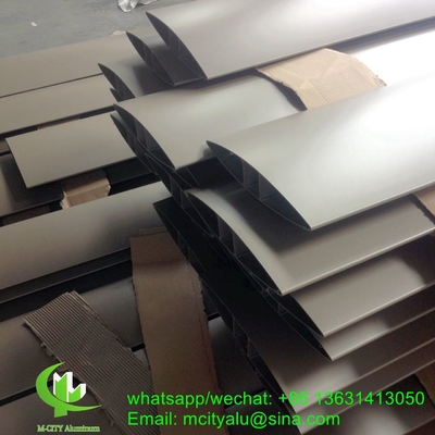 Metall ovale Aluminium-Sonnenläden Flugflügelprofil-Aluminiumläden für Fensterfassaden
