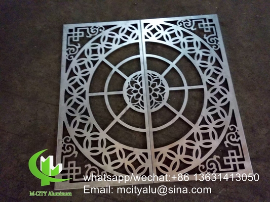 China Lieferant 600x600mm Aluminium perforierte Verkleidungsplatte für Wanddekoration Biegeform