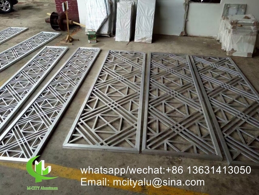 Pulverbeschichtung Perforierter 5 mm Metall-Aluminium-Bildschirm mit Holzfarben