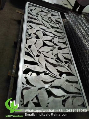 Blumen-Aluminium-Schnitt-Hohlbildschirm mit verschiedenen Mustern Design-Laser-Schnitt-Panel für Balkon-Fassadenfenster