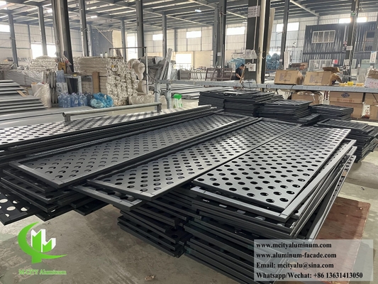 Lasergeschnittene Aluminiumplatten mit Perforationsmuster