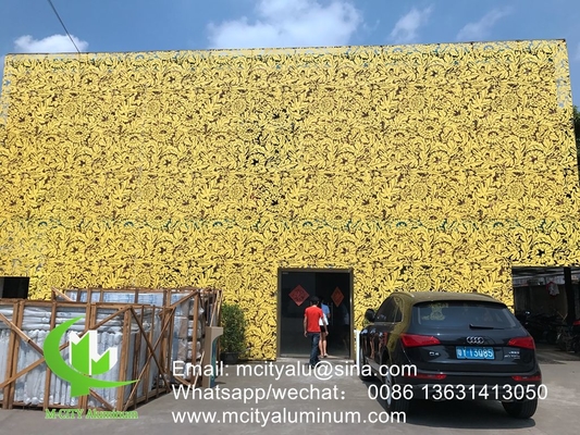 Metall-Aluminium perforierte Verkleidung mit Kunstmustern Perforation für Gebäudefassade verwendet