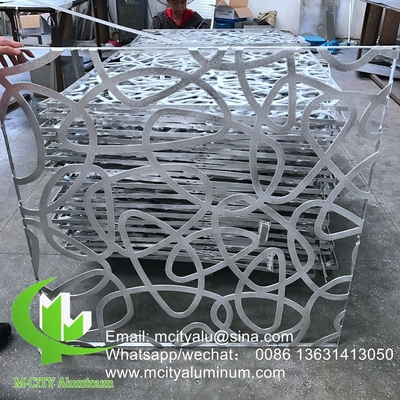 Pulverbeschichtung Perforierter 5 mm Metall-Aluminium-Bildschirm mit Holzfarben