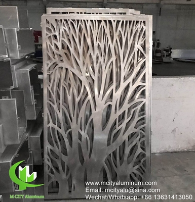 Baum Aluminiumperforierter Schein für Balkon mit 3 mm Metallblech mit Pulverbeschichtung