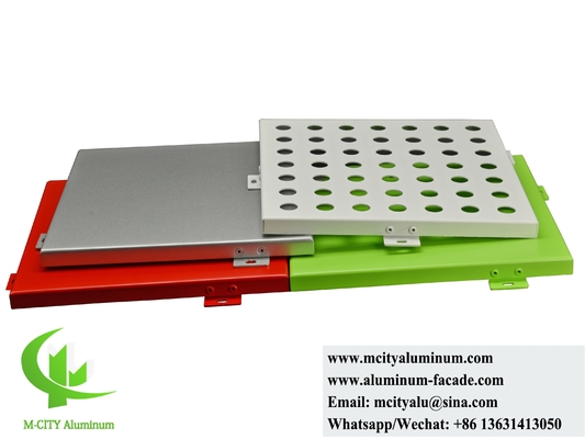 Massivaluminiumplatten mit Perforationsmustern PVDF-Beschichtung
