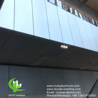 Fassadenverkleidung aus Aluminium aus Metall für Vorhangwände und Fassadenverkleidungen aus Aluminium aus Massivplatten