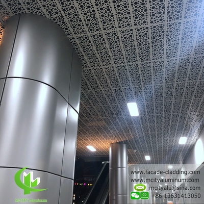 Fluorkohlenstoffperforierte Aluminiumplatten für die Decke, Vorhänge und Wand