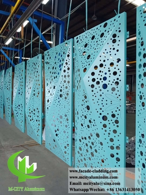 3D-Form perforierte Aluminiumplatten für Hotelfassade