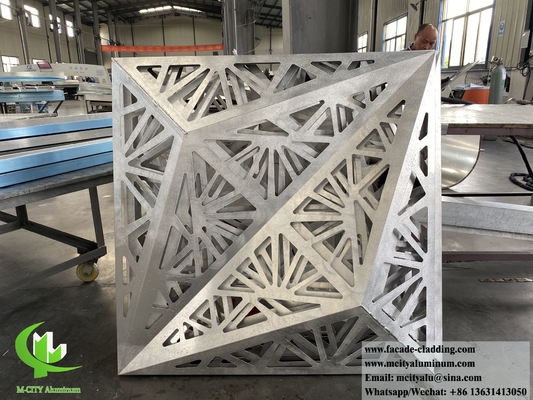 Perforierte Aluminium-Dekorationsmuster aus Metallblechen für die Wandverkleidung von Architekturbauten