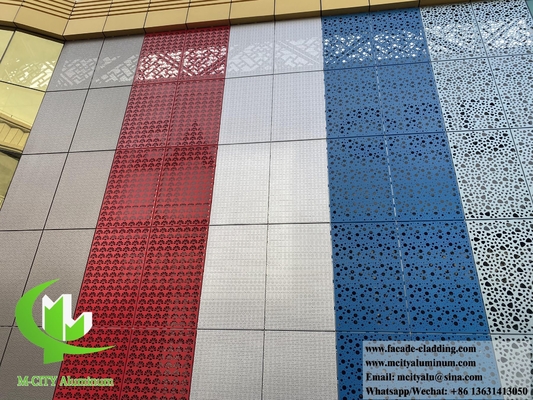 Perforierte Metallwandverkleidung, dekorative Aluminiumplatten für Betonwände