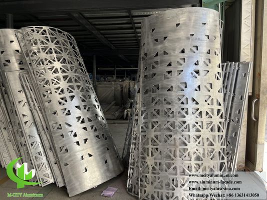 Guter Preis CNC-Perforations-Metallverkleidungsplatte für Spalte mit Lasergeschnittenem Muster Online