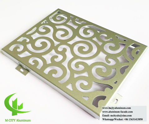 Guter Preis Pulverbeschichtete Perforierter Aluminium-Bekleidung 1200x2400mm für architektonische Aluminiumfassaden Online