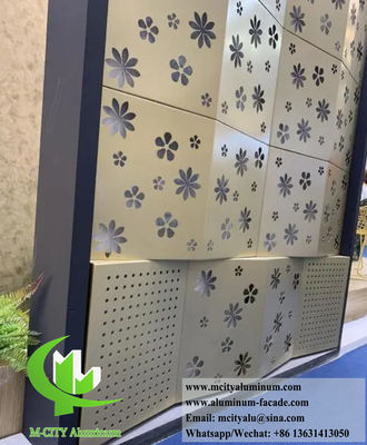 Guter Preis Außenverkleidung aus Aluminium, kundenspezifisches Design, goldene Farbe Online