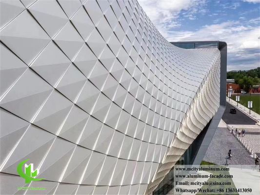 Guter Preis Metallwandverkleidung 3D-Form Aluminiumplatte CNC-Schnitt kundenspezifisch gefertigte Wandplatte Online
