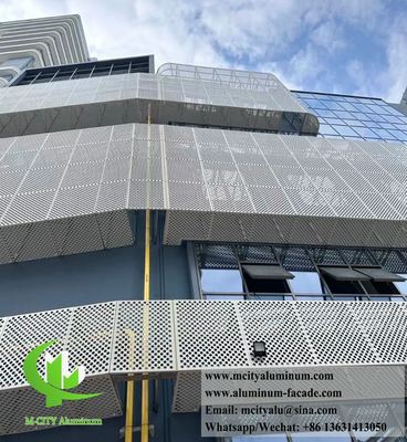 Pulverbeschichtete perforierte Aluminium-Klimaanlagenabdeckung Wärmepumpenabdeckung Metallgitter