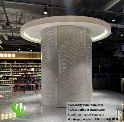 Guter Preis Aluminum Column Cladding With Perforation Pattern Interior Exterior Decoration Online