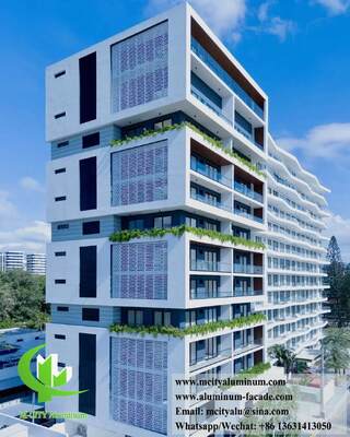 Guter Preis Wandpaneel Aluminium Metall Bildschirm für Fassaden Dekoration Online