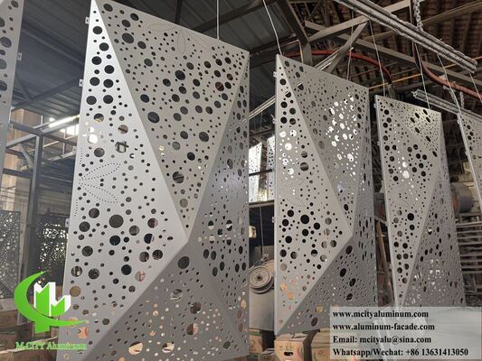 Guter Preis 3D-perforierte Aluminium-Fassadenplatten -- parametrische architektonische Verkleidung. Online