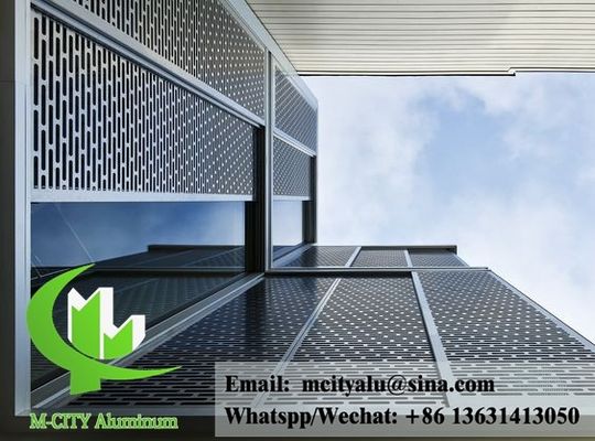 Guter Preis Pulverbeschichtete Aluminiumfassaden-Lochbleche mit individuellen RAL-Farben und Laserschnittmustern für die Gebäudehülle Online