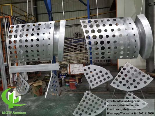 Guter Preis Feuerfester pulverbeschichteter Aluminium-Massivpaneel für anpassbare Wandverkleidungen und Fassaden Online