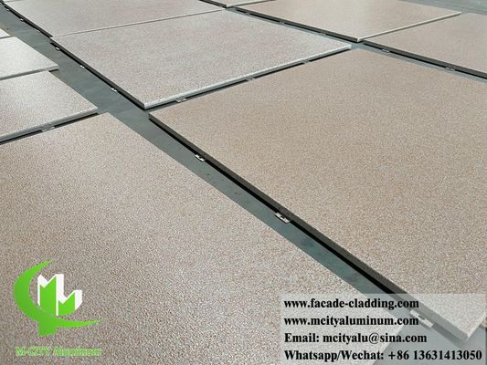 Guter Preis Steinfarbe 3 mm Dicke Pulver beschichtet Aluminium Verkleidung Panel für langlebige Fassade und Außenwand Online