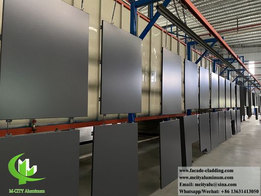 Guter Preis Massivwandverkleidung Metallfassade Aluminiumplatten graue Farbe PVDF 15 Jahre Garantie Online