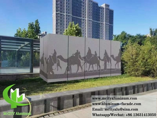 Architektonische Cnc-Perforierten Metallfassade Aluminiumblech Außenwandverkleidung
