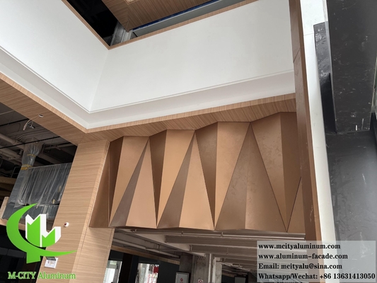 3D-Metallbeschichtung Massivaluminiumfolie für Wanddekoration