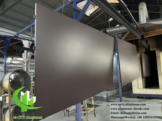 Außenmetallwand Fassade Massivaluminium Verkleidungsplatten 3mm PVDF Beschichtung 20 Jahre Garantie