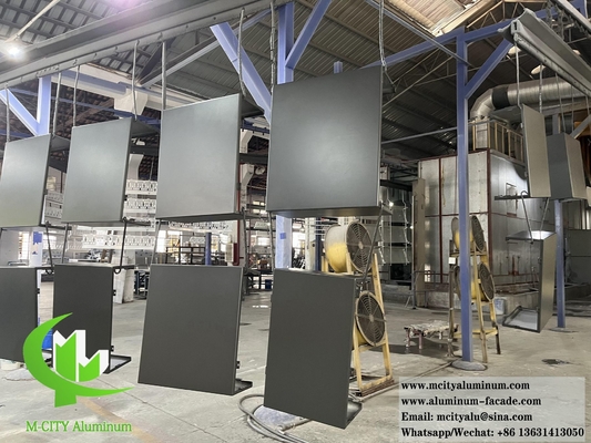 Außenmetallwand Fassade Massivaluminium Verkleidungsplatten 3mm PVDF Beschichtung 20 Jahre Garantie