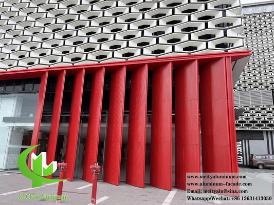 Perforierte Metallfassaden Massiv-Aluminium-Wandverkleidung