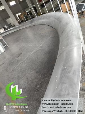 Doppel gekrümmte Metallbeschichtung Aluminiumplatten Architektur