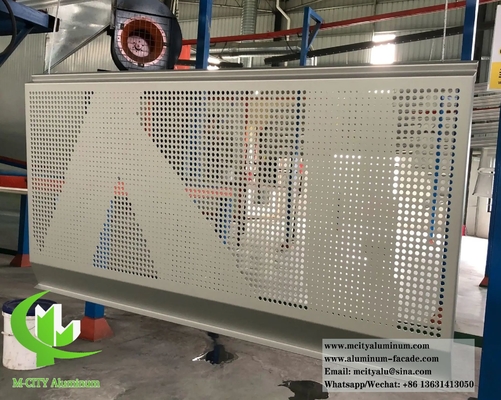Perforierte Metallplatten Feste Aluminium PVDF Beschichtung Langlebig Rostfeste Wasserdicht