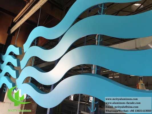 Metallwandverkleidung 3D-Form Architektur-Aluminiumfolie für Wandfassaden