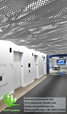Perforierte Aluminiumplatte mit Perforationsmuster für Decke mit LED-Beleuchtung