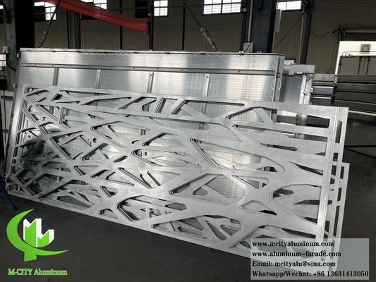 Lasergeschnittenes Metallpaneel Aluminiumbildschirm für Raumteiler Dekoration 10 mm Dicke