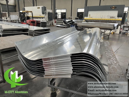 Massive Aluminiumplatte Verkleidung Metallplatte kundenspezifische geschwungene Deckenplatte