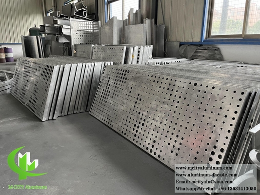 Perforierte Metallverkleidung Aluminiumfolie Fassadensystem Ausfuhrqualität 3 mm