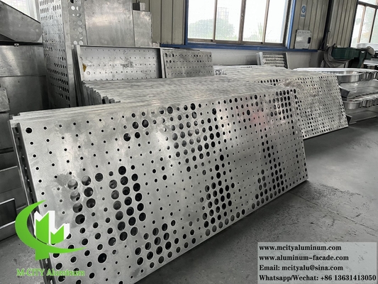 Perforierbares Metallschirm Aluminiumblech 3 mm Dicke PVDF Dauerhafte Beschichtung für Außenwandverkleidung