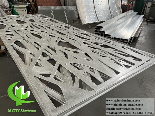 Lasergeschnitt Metallbildschirm 15mm Aluminiumplatten mit Muster für Tür