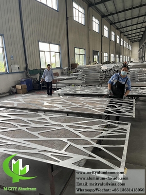 Lasergeschnitt Metallbildschirm 15mm Aluminiumplatten mit Muster für Tür