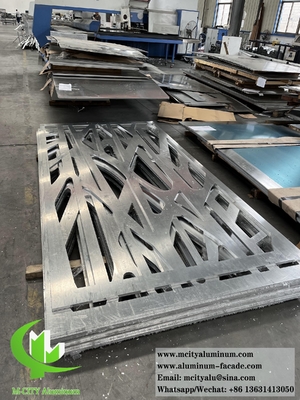 Lasergeschnitt Metallbildschirm 15mm Aluminiumplatten mit Muster für Tür