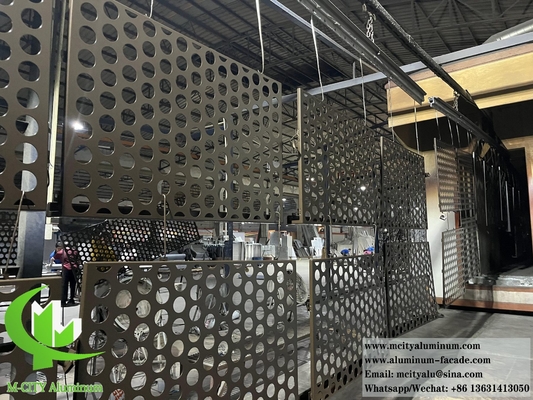Aluminiumperforierte Fassadenplatte mit einer Dicke von 1,5-20 mm, unterschiedliche Farben für den B2B-Einkauf