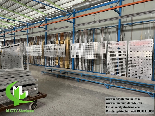 Perforierbare Metallbleche Aluminium Wandfassaden Wandverkleidung Dekoration Pulver beschichtet