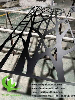 CNC-Schnitt Metallblech Aluminium-Bildschirm mit Laser-Schnittmuster für Wanddekoration